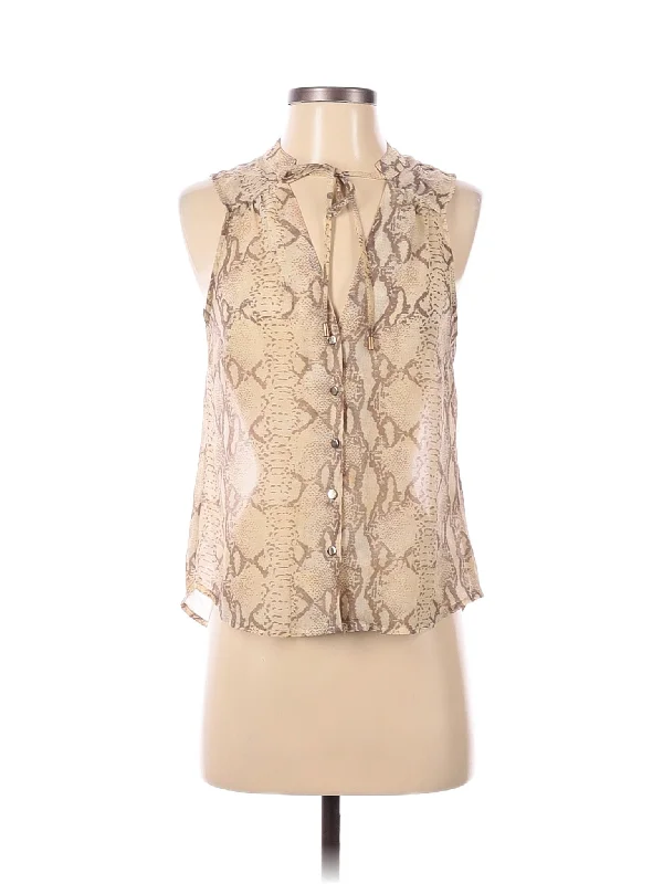 Sleeveless Blouse Cotton Casual Blouse