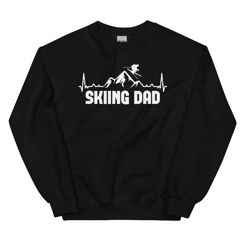 Skifahren Dad 1 - Sweatshirt (Unisex) Hoodie with Lace Feminine Delicate
