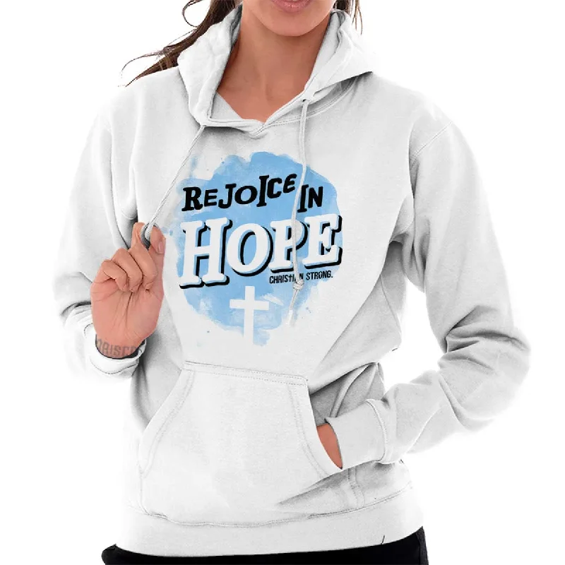 Rejoice in Hope Hoodie Hoodie with Bell Sleeves Flared Feminine