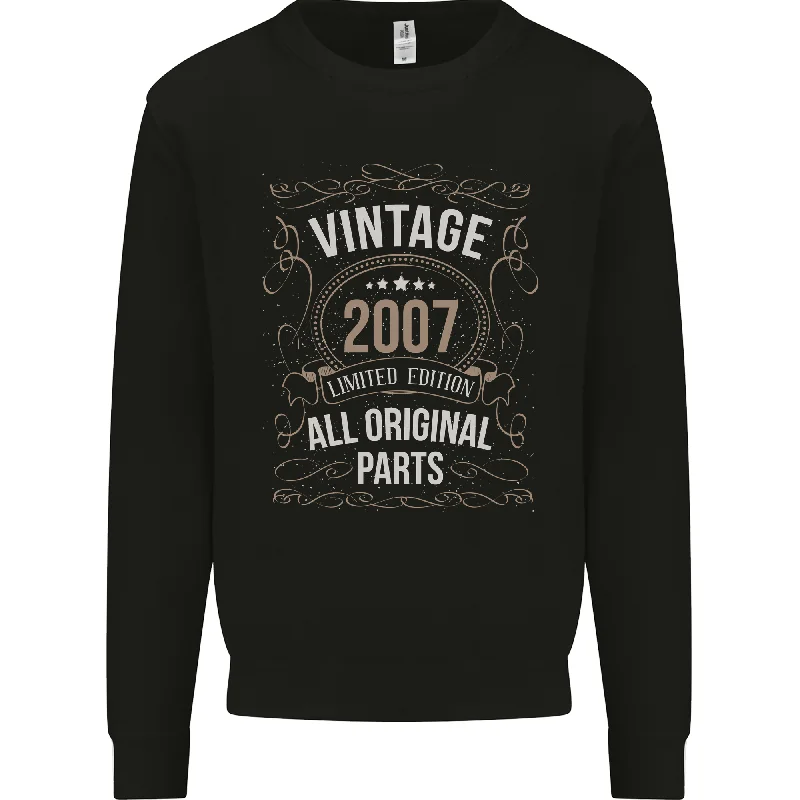 17th Birthday Limited Edition 2007 Mens Sweatshirt Jumper Hoodie with Emblem Brand Identity