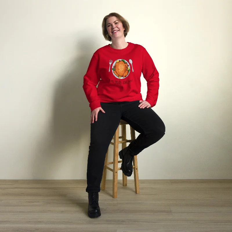 I Am Ready And You Graphic Women Organic Sweatshirt Hoodie with Pattern Geometric Abstract