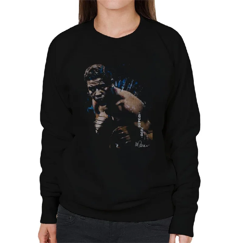 Sidney Maurer Original Portrait Of Joe Louis Women's Sweatshirt Hoodie with Gradient Ombre Colorful Sidney Maurer Original Portrait Of Joe Louis Women's Sweatshirt Hoodie with Gradient Ombre Colorful