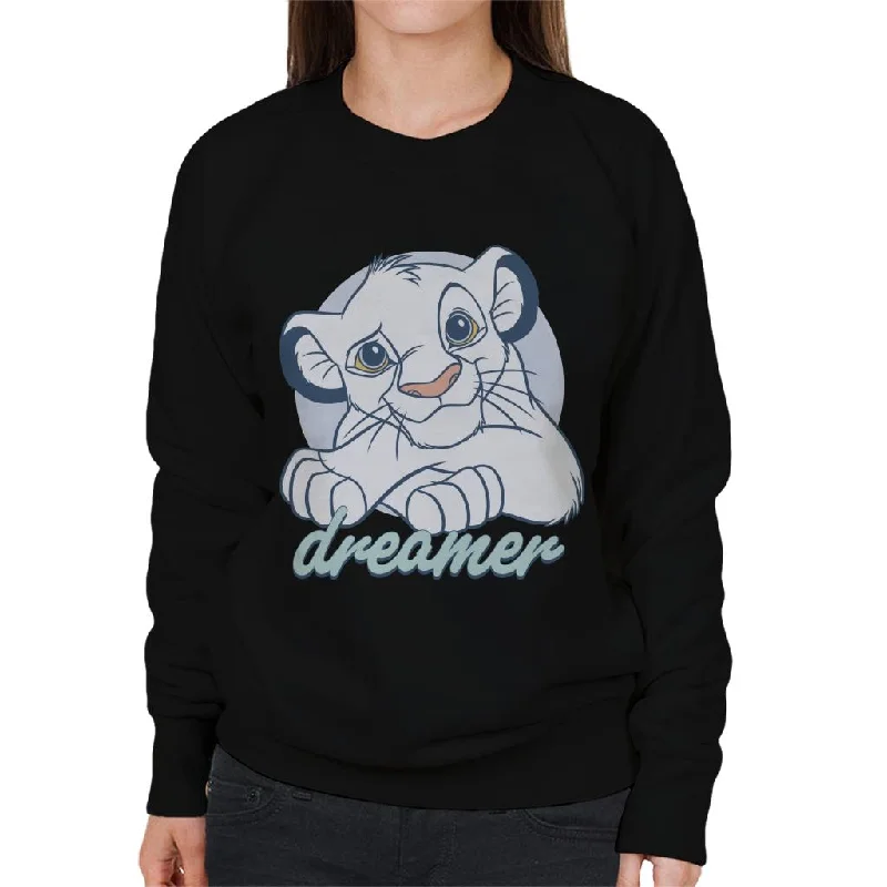 Disney Dreamer Simba The Lion King Women's Sweatshirt Hoodie with Drop Shoulder Relaxed Streetwear