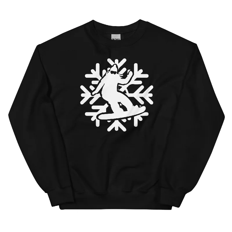 Snowflake - Snowboarding - Sweatshirt (Unisex) Hoodie with Longline Fit Extended Stylish Snowflake - Snowboarding - Sweatshirt (Unisex) Hoodie with Longline Fit Extended Stylish