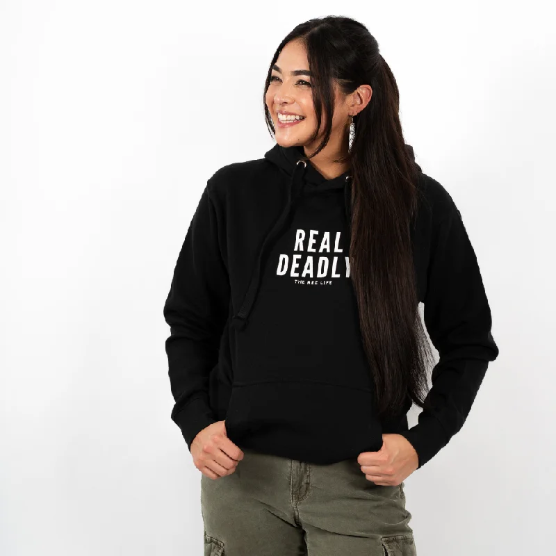 Real Deadly Hoodie Hoodie with Crew Neck Simple Timeless