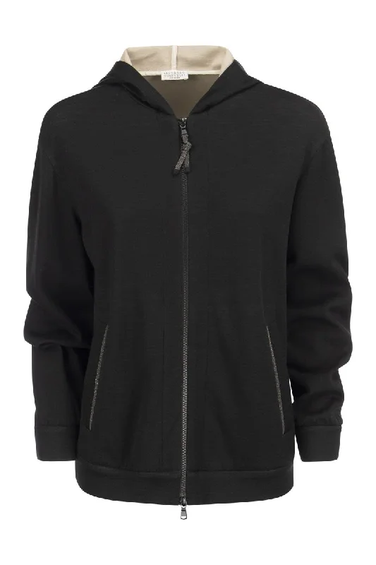 Cotton-silk sweatshirt topwear with jewellery Graphic Hoodie Design Print