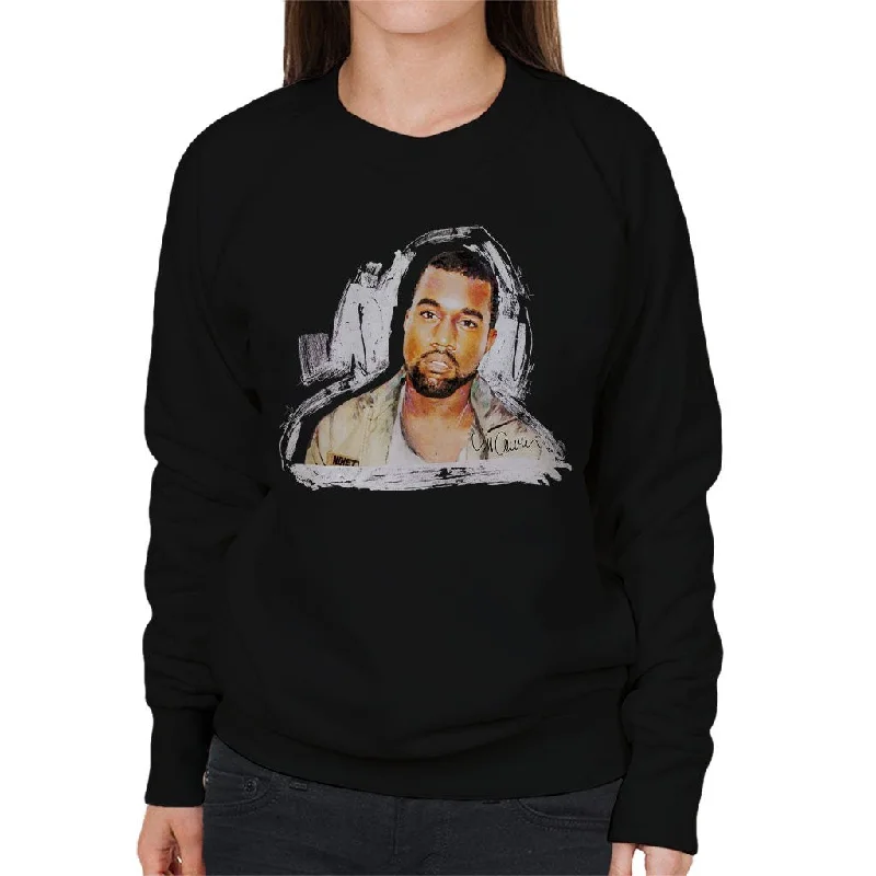 Sidney Maurer Original Portrait Of Kanye West Women's Sweatshirt Oversized Hoodie Comfort Casual
