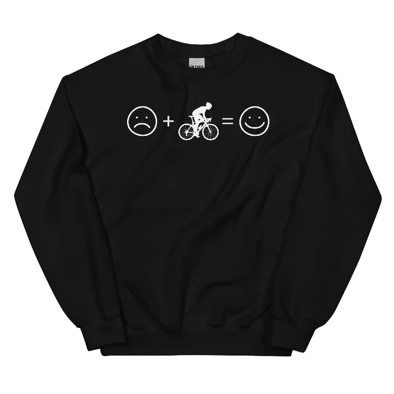 Lächelndes Gesicht und Radfahren - Sweatshirt (Unisex) Hoodie with Mesh Breathable Sporty