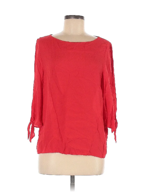 Long Sleeve Blouse Double Button Blouse
