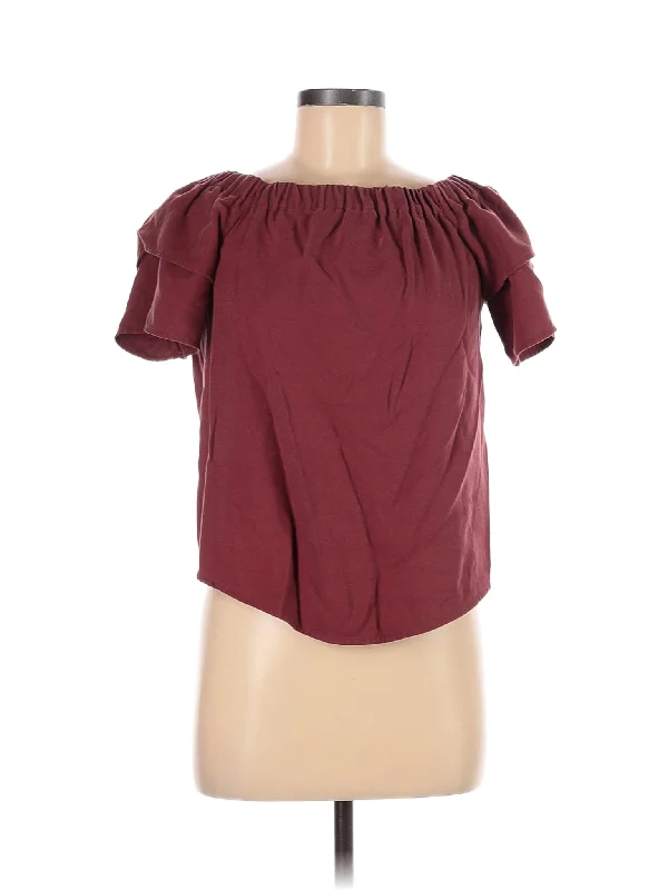 Short Sleeve Blouse Classic Striped Blouse