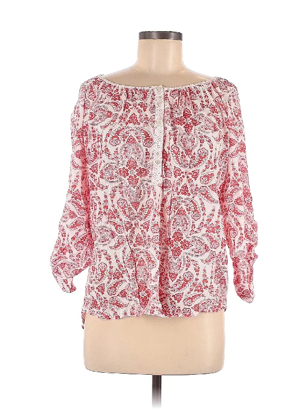Long Sleeve Blouse Relaxed Fit Blouse
