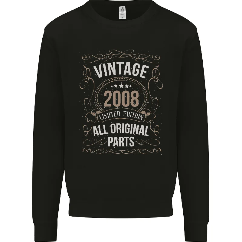 16th Birthday Limited Edition 2008 Mens Sweatshirt Jumper Hoodie with Longline Fit Extended Stylish