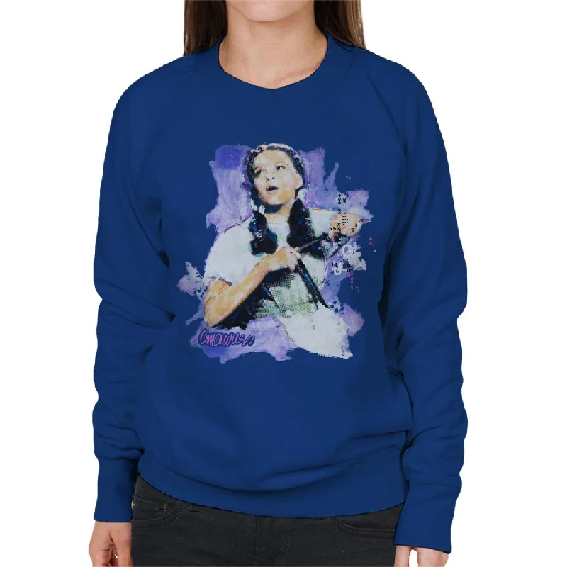 Sidney Maurer Original Portrait Of Judy Garland Wizard Of Oz Women's Sweatshirt Hoodie with Zipper Placket Modern Functional