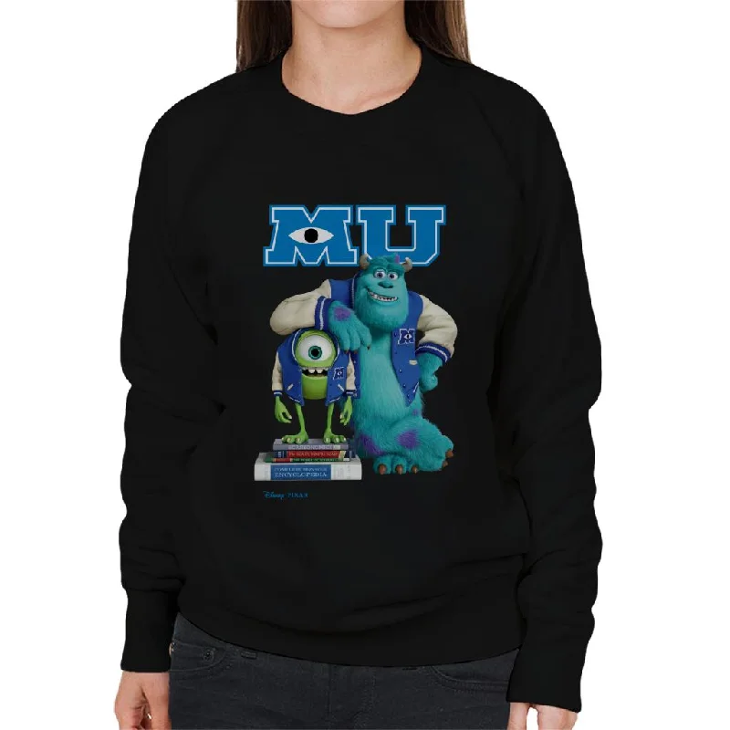 Disney Monsters University Sulley Leaning On Mike Women's Sweatshirt Hoodie with Print Artistic Unique Disney Monsters University Sulley Leaning On Mike Women's Sweatshirt Hoodie with Print Artistic Unique
