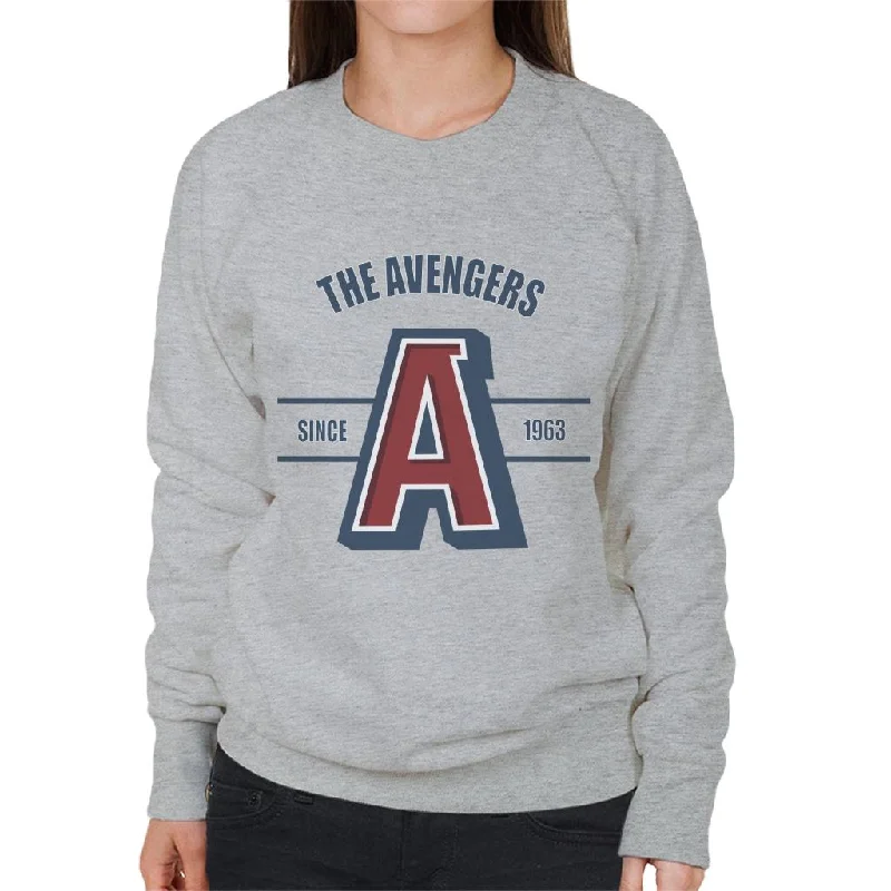 Marvel The Avengers A College Sports Style Since 1963 Women's Sweatshirt Hoodie with Ribbed Cuffs Snug Fit Comfort Marvel The Avengers A College Sports Style Since 1963 Women's Sweatshirt Hoodie with Ribbed Cuffs Snug Fit Comfort