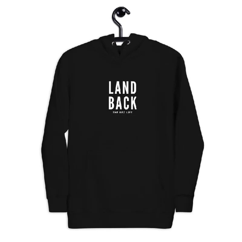 Land Back Hoodie Hoodie with Emblem Brand Identity