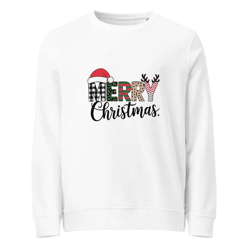 Merry Christmas Graphics Women Organic Sweatshirt Hoodie with Drop Shoulder Relaxed Streetwear Merry Christmas Graphics Women Organic Sweatshirt Hoodie with Drop Shoulder Relaxed Streetwear