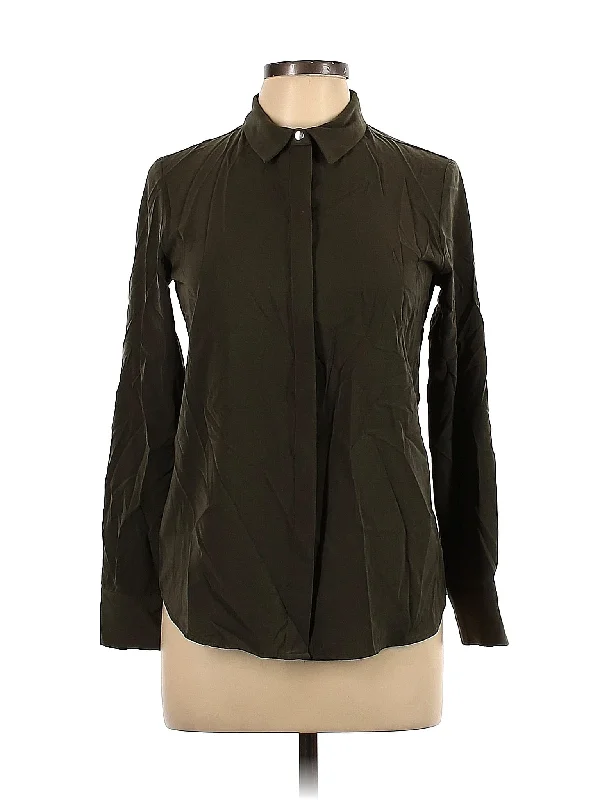 Long Sleeve Blouse Chic Square Blouse