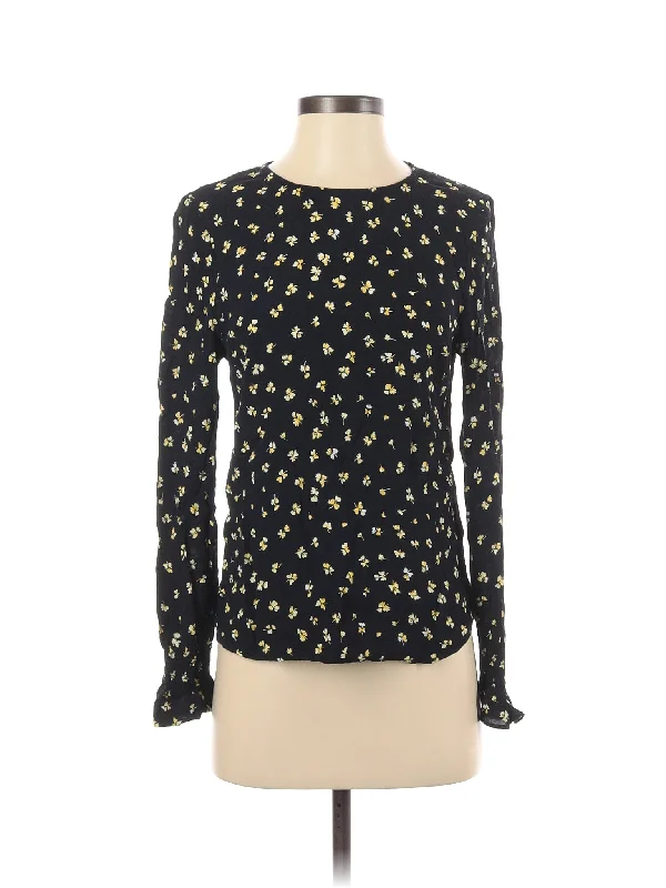 Long Sleeve Blouse Vintage Polka Blouse