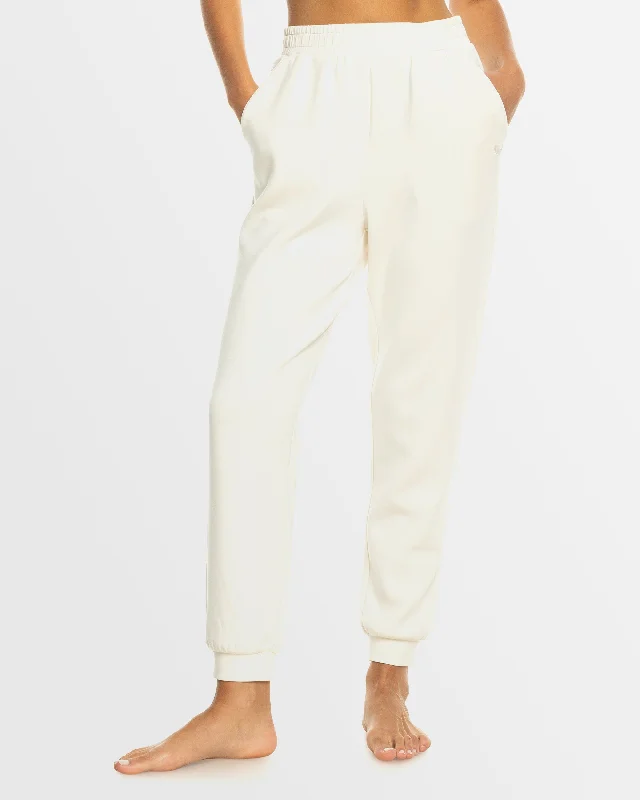 Womens Rise & Vibe Sweet Elastic Waist Pants Fashionable Sporty Pants
