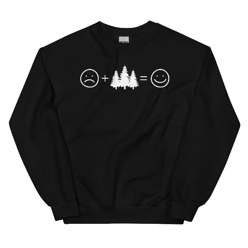 Lächelndes Gesicht und Bäume - Sweatshirt (Unisex) Hoodie with Magnetic Closure Innovative Modern Lächelndes Gesicht und Bäume - Sweatshirt (Unisex) Hoodie with Magnetic Closure Innovative Modern