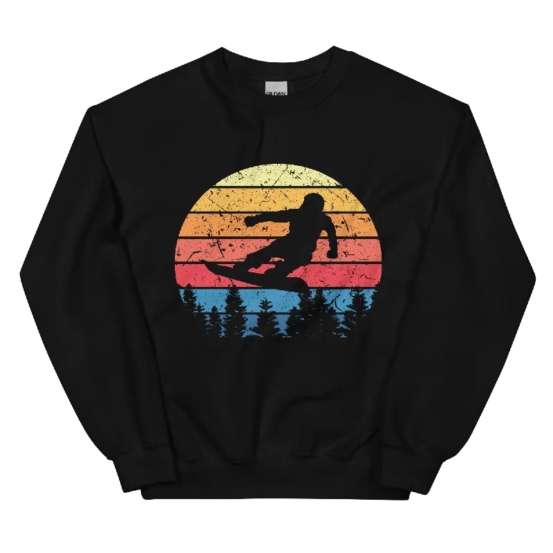Snowboard Vintage - Sweatshirt (Unisex) Hoodie with Puffed Sleeves Voluminous Trendy Snowboard Vintage - Sweatshirt (Unisex) Hoodie with Puffed Sleeves Voluminous Trendy