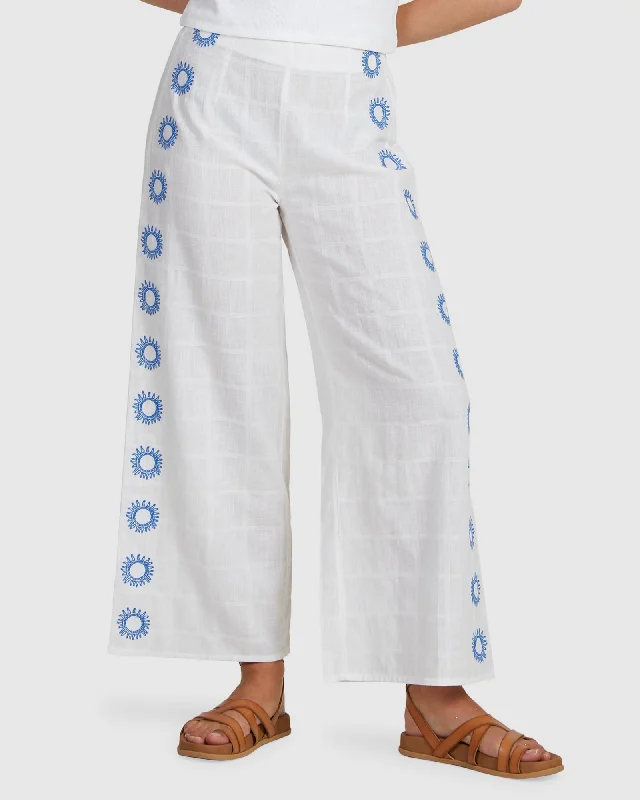Womens Costa Del Sud Palazzo Pants Trendy Printed Pants