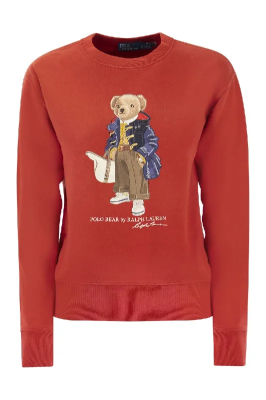 Polo Bear crewneck sweatshirt Hoodie with Velcro Closure Adjustable Secure