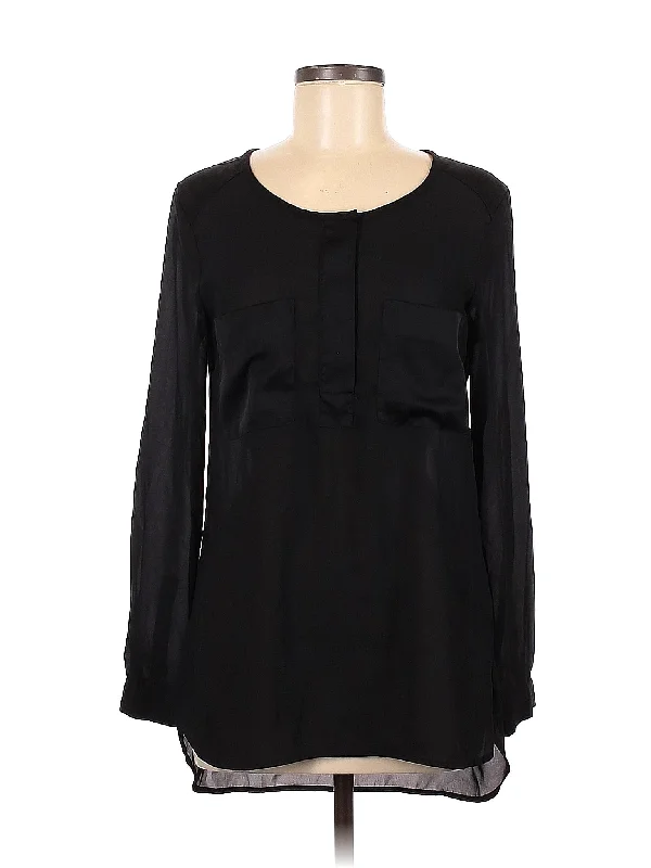 Long Sleeve Blouse Side Tie Blouse