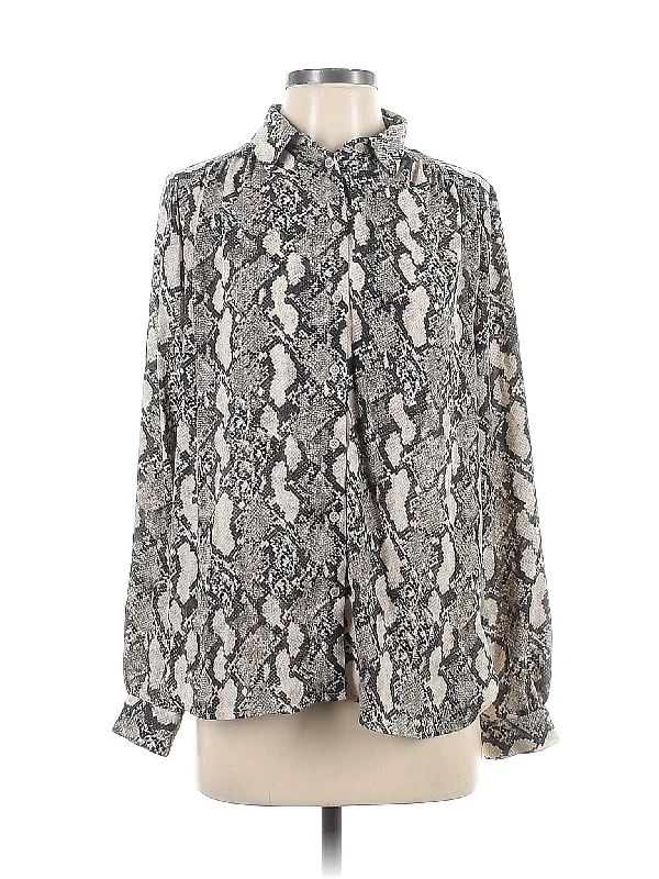 Long Sleeve Blouse Double-Layered Blouse