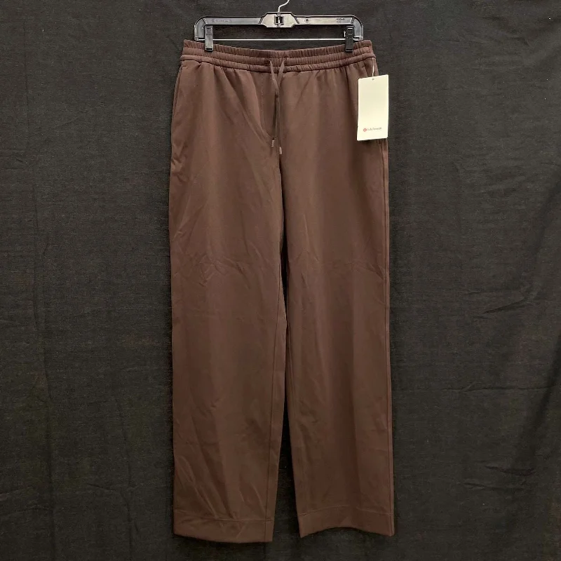 NWT Wmns LULULEMON Brown Straight Leg MR Mid-Rise Luxtreme Active Pants Sz M Trendy Printed Pants NWT Wmns LULULEMON Brown Straight Leg MR Mid-Rise Luxtreme Active Pants Sz M Trendy Printed Pants