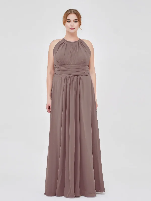Halter Chiffon Maxi Dress Bridesmaid Dresses Dusk A-Line Long Dress Trendy Off-Shoulder Ruffle Maxi Dress Halter Chiffon Maxi Dress Bridesmaid Dresses Dusk A-Line Long Dress Trendy Off-Shoulder Ruffle Maxi Dress