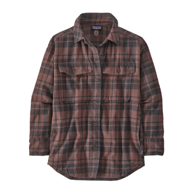 Patagonia Women's Heavyweight Fjord Flannel OverShirt - Past Season Fashionable Trendy Casual Patagonia Women's Heavyweight Fjord Flannel OverShirt - Past Season Fashionable Trendy Casual