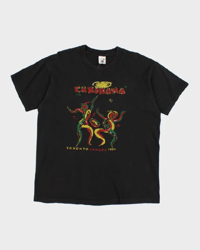 Vintage 1994 Fruit of the Loom Caribana T-Shirt - XL Graphic T-Shirt Round Neck Polyester Vintage 1994 Fruit of the Loom Caribana T-Shirt - XL Graphic T-Shirt Round Neck Polyester