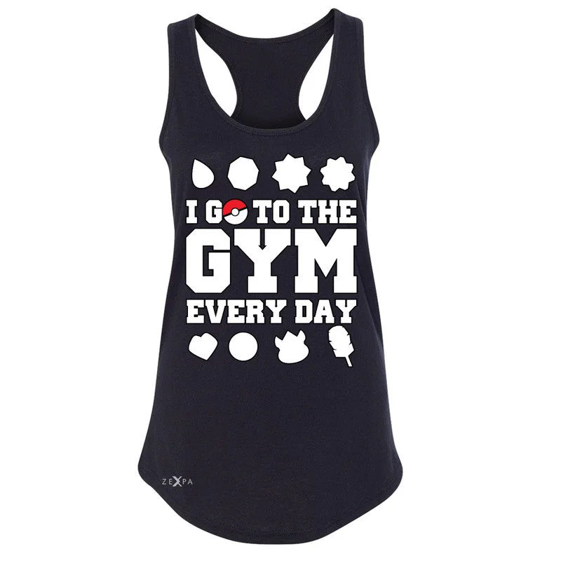 Zexpa Apparel™I Go To The Gym Every Day Women's Racerback Poke Shirt Fan Sleeveless Machine Wash Dry Clean Hand Wash Zexpa Apparel™I Go To The Gym Every Day Women's Racerback Poke Shirt Fan Sleeveless Machine Wash Dry Clean Hand Wash