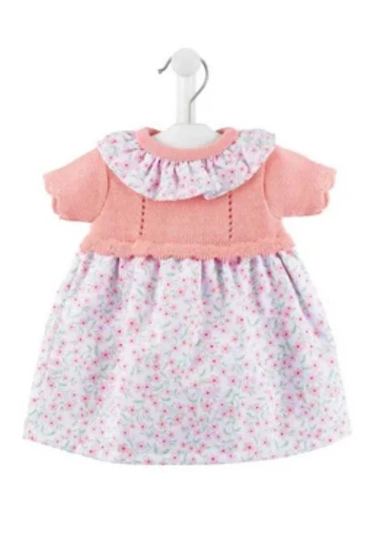 Ruffle Collar Knitted Printed Dress