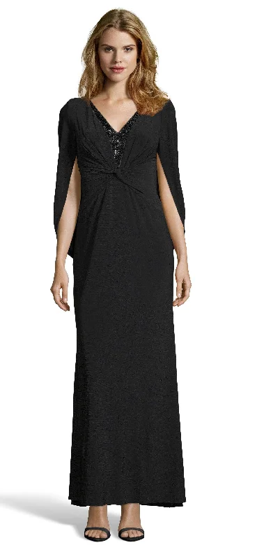 Adrianna Papell - Crossed Front V-Neck Embellished Dress AP1E204664SC