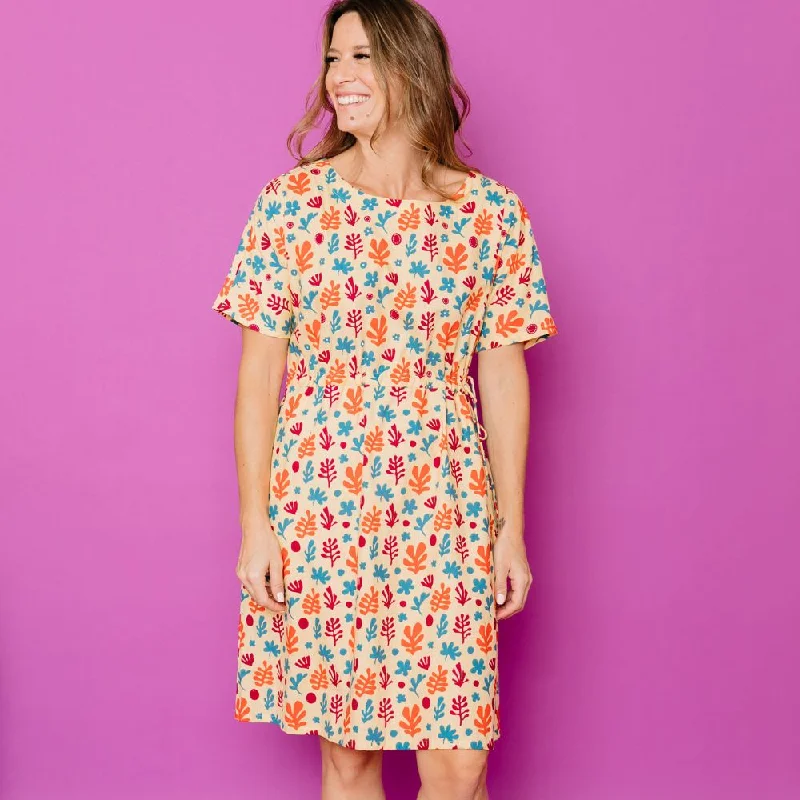 Aimee Dress Purple Collage