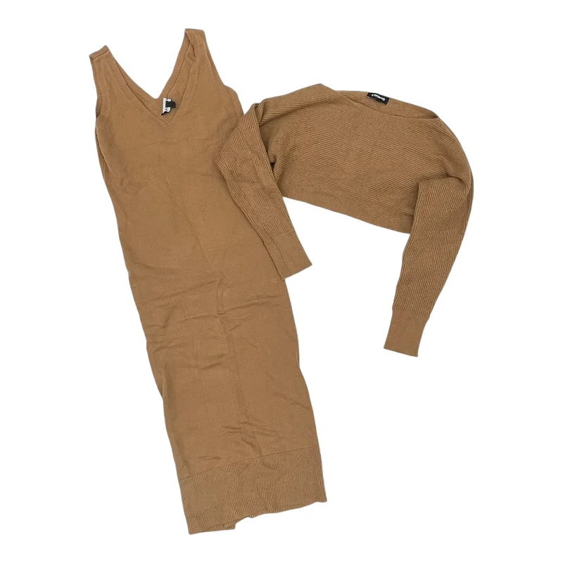 Dress Sweater By Express In Tan, Size:S
