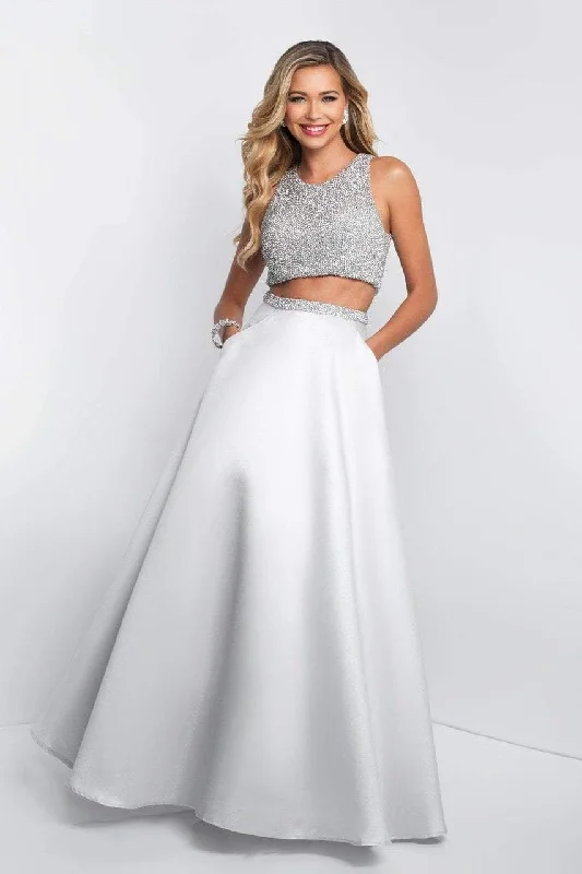 Intrigue - Two Piece Beaded Mikado A-line Evening Dress 411SC