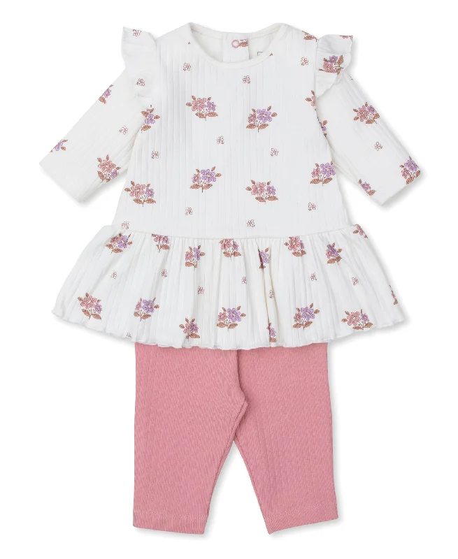 Kissy Love Abloom Ribbed Dress Set