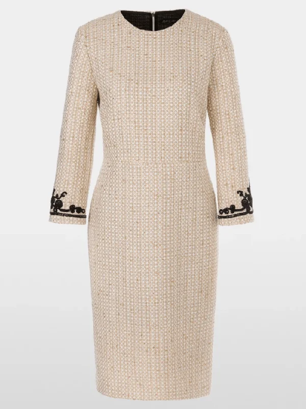 Marc Cain Glam Women's Sparkling Dress With Embroidery XG 21.17 W11 COL 625