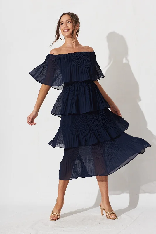 Scarlet Dress In Navy