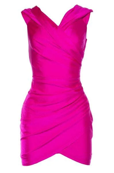 Azalea Wang TAYTAY Dress Fuchsia
