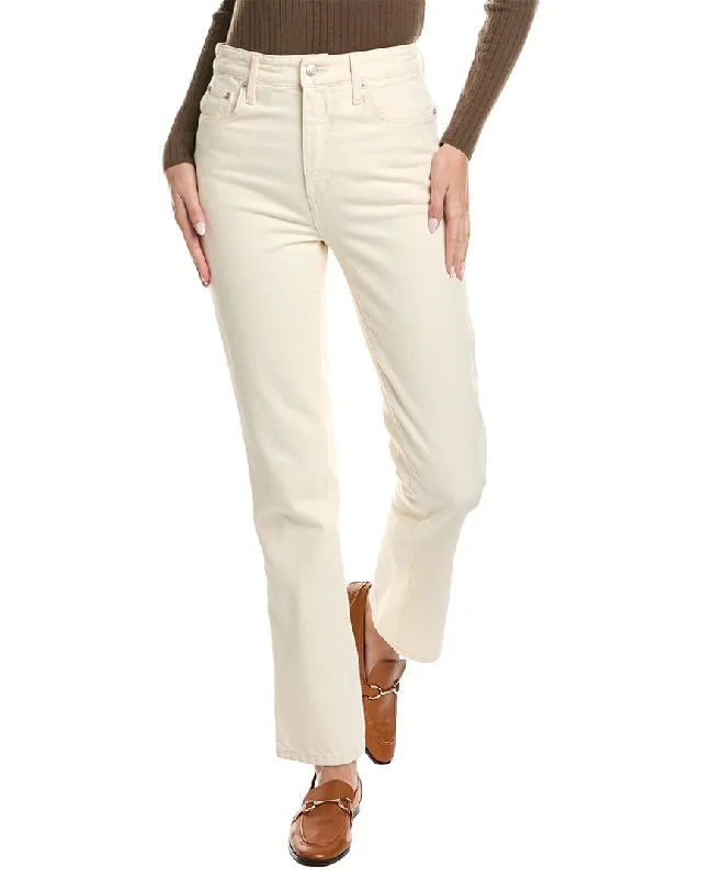 A.L.C. Christy Off White Straight Jean Classic Slim Fit Jeans