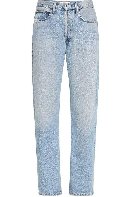 Agolde Women's Kelly High-Rise Relaxed Straight Jeans, Harmonic Chic Vintage-Inspired Denim Jeans