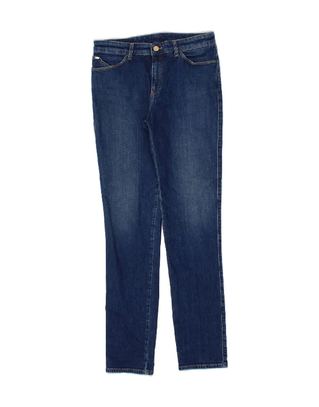 ARMANI Womens Slim Jeans W30 L32  Blue Cotton Cozy Stretch High-Waist Jeans
