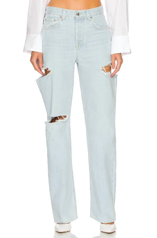 Bella Low Rise Boyfriend Jean In Dearth Valley Stylish Paperbag Waist Denim