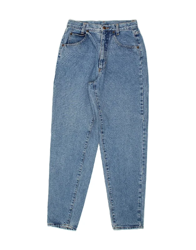 BENETTON Womens Tapered Jeans IT 44 XS W28 L30 Blue Cotton Fashionable Raw Hem Bootcut Jeans BENETTON Womens Tapered Jeans IT 44 XS W28 L30 Blue Cotton Fashionable Raw Hem Bootcut Jeans