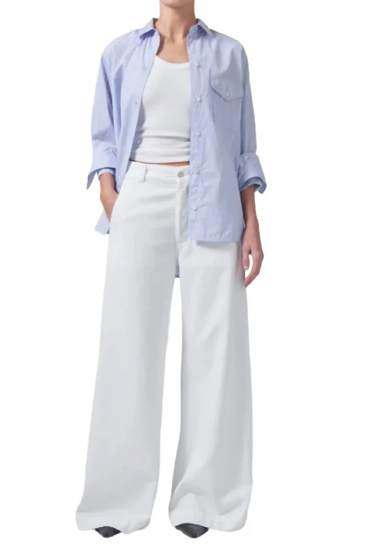 Beverly Trouser Jeans In Seashell Elegant Bootcut Fit Jeans
